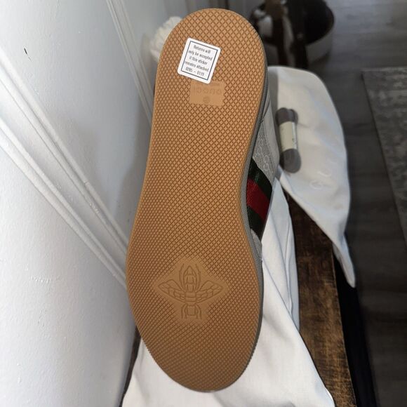 GUCCI Screener Sneakers Grey Size 9 - Picture 8 of 10